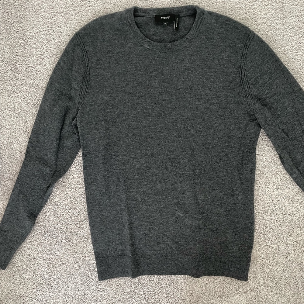 Theory Medium grey sweater wool
